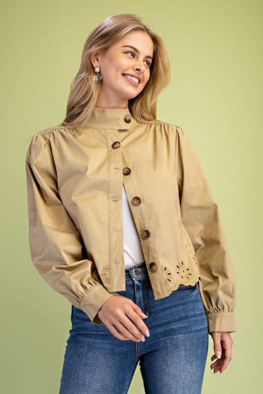 Button Down Utility Style Jacket
